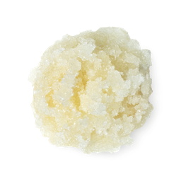 A sample of light golden Honey sugar lip scrub.